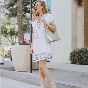 Embroidered ‘Mexicali’ dress